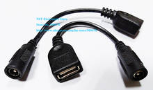 NCHTEK USB2.0 Female To DC 5.5x2.1mm Female Power Supply Extension Cable Cord/Free Shipping/10PCS 2022 - buy cheap