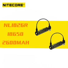 2pcs Nitecore NL1826R 18650 battery 2600mAh 3.6V 12.6Wh USB direct charging Rechargeable Battery high quality with protection 2024 - buy cheap
