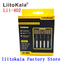 Liitokala carregador de bateria para 18650 26650 rcr123 16340 lifepo4 14500 v ni-mh ni-cd, bateria recarregável lii402 2024 - compre barato