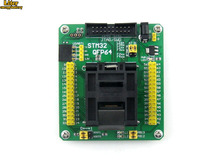 STM32 программирующий адаптер тестовая розетка для LQFP64 QFP64 пакет QFP 0,5 мм шаг = STM32-QFP64 2024 - купить недорого