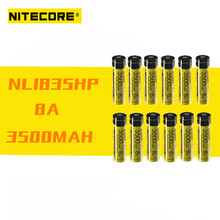 Nitecore-bateria recarregável li-on, 12 peças, capacidade de 3500mah, 3.6v, 8a, 12,6wh, alta qualidade, com proteção 2024 - compre barato