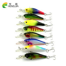 8pcs HENGJIA Minnow fishing lures 6.3CM 6G japan isca artificial hard bait fishing tackle Crank bait pesca carp fishing wobblers 2024 - buy cheap