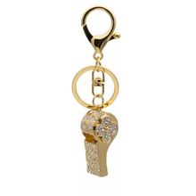 New Creative Crystal Whistle Keychains Male Personality Car Key Rings Female Bags Accessories Rhinestone Alloy Whistle Key Chain 2024 - buy cheap