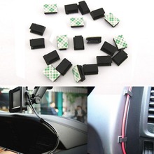 20Pcs Self-adhesive Plastic Convenient Brand New High Quality Safe Portable Car Wires Fixed Clips Data Cord Tie Cable Mount 2024 - buy cheap
