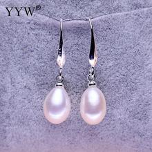 Fashion Freshwater Dangle Pearl Earrings Natural Pearl Dangle Earrings Drop Shape Jewelry Wedding Gift Earrings For Women 2024 - buy cheap