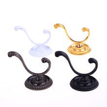 Vintage Design Retro Wall Mounted Round Base Double Hook Hanger Holder For Coat/Hat/Clothes/Robe/Towel Hook Heavy Duty 2024 - buy cheap