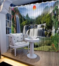 Photo Customize size 3D curtains scenery Luxury European Modern curtain home decoration 2024 - buy cheap