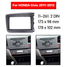 Radio de alta calidad Fascia para HONDA, Civic Sedan 2011-2013 (rueda derecha), estéreo Fascia Dash Kit de instalación de moldura de CD 11-261 2024 - compra barato