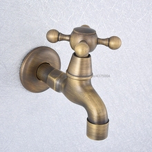 Antique Bronze Wall Mount Bathroom Mop Pool Faucet Sink Water Taps Toilet Cold Bibcock Nav351 2024 - buy cheap