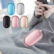 5200mAh 5V Cute  USB Rechargeable LED Electric Hand Warmer Heater Travel Handy Long-Life Mini Pocket Warmer Home Warming Product 2024 - buy cheap