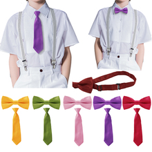 35 Colors Children Bow Tie Baby Boys Bow Ties Kid Ties Accessories Solid Color Gentleman Neck Tie Bowknot Butterfly TZETa 2024 - buy cheap