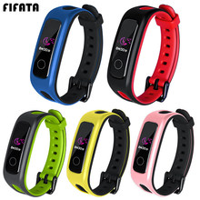 FIFATA Silicone Bracelet For Huawei Band 4E / 3E Watch band Smart Wristband Sports Strap For Huawei Honor Band 4 Running Version 2024 - buy cheap