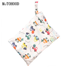 MOTOHOOD-Bolsa de moda lavable para pañales de bebé, bolsas de viaje impermeables para pañales, accesorios para cochecito, 30x40cm 2024 - compra barato