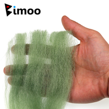 Bimoo-fibra de Streamer EP suave y esponjosa para pececillos, Material para atar moscas, azul, marrón, verde, rojo, etc., 12 colores 2024 - compra barato