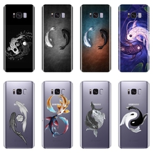 Funda trasera de silicona para Samsung Galaxy Note 9, 8, 5, 4, S5, S6, S7 Edge, S8, S9 Plus, color blanco y negro 2024 - compra barato