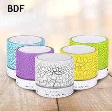 BDF Mini Bluetooth Speaker Wireless Speaker Portable Music Audio LED Light Stereo Sound Box For Android with MIC Support TF USB 2024 - buy cheap