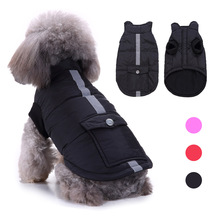 Pet Cat Dog Clothing Cotton Vest Winter Warm Jacket For Small Medium Dogs Chihuahua Coat Yorkie Clothes With Reflective Sticker 2024 - buy cheap
