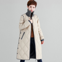 Casaco de inverno feminino yp2128, jaqueta tipo duck down para mulheres, casaco longo casual plus size, solto 90% 2024 - compre barato