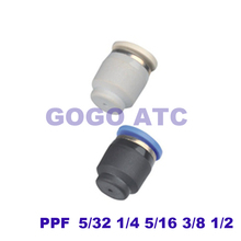 Inch air pipe quick plug PPF1/4 3/8 1/2 5/32 5/16 plastic pipe plug pneumatic quick connector 2024 - buy cheap