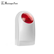 HuilingyiTech Wireless 110dB Indoor Outdoor Wireless Flashing Siren Strobe Light Siren Home Alarm Security System 2024 - buy cheap