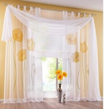 1piece handmade fabrics beautiful curtain window screening Balcony Sheer curtains for the bed Room Window Blinds flower tulle 2024 - buy cheap