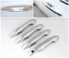 For Honda City 2009 2010 2011 2012 2013 2014 New CHROME CAR DOOR HANDLE COVER TRIM MOLDING Trim Free Shipping auto accessories 2024 - buy cheap