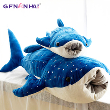 1pc 100/125cm Giant Size Simulation Shark Plush Pillow Cartoon Ocean Whale Fish Dolls Sofa Cushion Stuffed Toys Children Gift 2024 - buy cheap