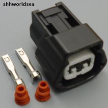 Shhworlsea-Juego de conectores para inyector de combustible, 10/50/100 juegos de 2 pines, cable espiral para Nissan 300zx 240sx 200zx SIM rb25det sr20 s13 r32 6" 2024 - compra barato