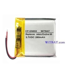 Battery for Jabra Evolve 65 Earphone New Li Polymer Rechargeable Batereies Pack Replacement 3.7V 280mAh AHB472625PLT 2024 - buy cheap