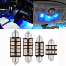 2Pcs DC12V Festoon 31mm 36mm 39mm 41mm Car LED Bulb C5W CANBUS NO ERROR Car Dome Light Auto Interior Lamp 2024 - buy cheap