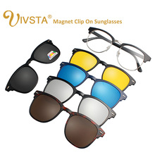 Ivsta-óculos de sol com clipe magnético, modelo 3016, polarizado, visão noturna, miopia 2024 - compre barato