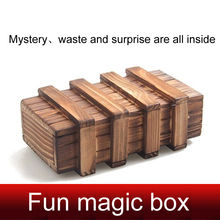 Interesting puzzle toy Kong Mingsuo Lu Ban lock Party three organs of magic box Unzip the box Secret room escape prop 2024 - buy cheap