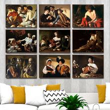 Quadros de decoração para casa, pinturas de parede para sala de estar, pôster de tela de impressão, pinturas de michelangelo merisi da caravaggio tubo 2024 - compre barato