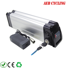 Caja de aluminio para bicicleta eléctrica, paquete de batería de iones de litio, 36V, 10Ah/20Ah, pescado plateado, para Ciudad, envío gratis e impuestos a la UE y EE. UU. 2024 - compra barato