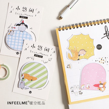 1PCS Cute New Creative Naughty Ghost Memo Pad Paper Post Sticky Notes Notepad Stationery Papeleria Office School Supplies 2024 - buy cheap