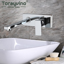 Contemporary Concealed Bathroom Basin Faucet Hot and Cold Water Bathroom Faucet Wall Mounted Mixer Tap torneira banheiro 2024 - buy cheap