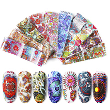 Nail Gel Varnish Sticker Decals Tips Holographic Beauty Nails Water  Wraps Foil Set DIY Nail Art Manicure Transfer Stickers Set 2024 - buy cheap