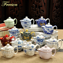 Tetera de Porcelana Vintage China Kung Fu hecha a mano, flor de dragón, té verde Pu'er, tetera de cerámica de 350ml, Envío Gratis 2024 - compra barato