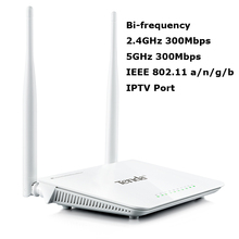High Speed Tenda 600Mbps Concurrent 2.4GHz 5GHz Bi-frequency Wireless WiFi Router with IPTV Port English Version Free Shipping 2024 - compre barato