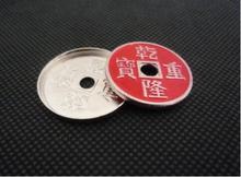 1 conjunto de moeda chinesa + expandir concha (vermelho, meio dólar tamanho) truques mágicos aparecendo/desaparecer moeda magica close-up ilusão truque 2024 - compre barato
