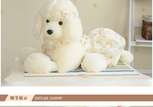 lovely white lying poodle 55 cm plush toy ,skirt dress dog  , throw pillow  ,Christmas gift f44 2024 - buy cheap