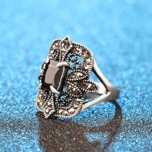Nuevos anillos Vintage de Cruz únicos para mujer, anillo de fiesta antiguo de resina, joyería turca Punk 2024 - compra barato