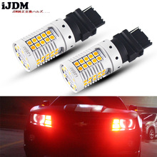 Ijdm sem flash vermelho 3156 led, sem botões, 7440 t20 1156 p21w, lâmpadas led para carro, luzes de seta, luzes de freio 12v 2024 - compre barato