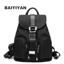 Fashion Simple Women's Nylon Backpack School bag For Girl's Teenagers Casual Travel Bag 2024 - buy cheap
