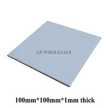 100mm*100mm*1mm Soft Silicone Thermal Pad /Thermal Pads /Heat Conductive for Heatsink Laptop /IC /Chipset /Chip / VGA GPU Gap 2024 - buy cheap