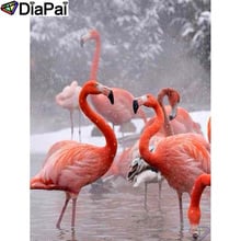 DIAPAI 100% Full Square/Round Drill 5D DIY Diamond Painting "Animal flamingo" Diamond Embroidery Cross Stitch 3D Decor A20033 2024 - buy cheap