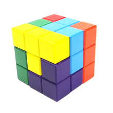 Горячая продажа тетрис магический куб многоцветные 3D деревянные игрушки Soma головоломка образовательный мозговой тизер IQ ребенок Ум Игра Дети головоломка игрушки 2024 - купить недорого