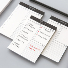Bloc de notas de papel para planificador diario, libreta pequeña para lista de tareas escolares, material de papelería para oficina y Escritorio 2024 - compra barato