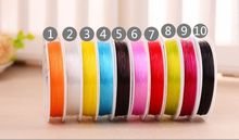 0.8MM Crystal Rose red Blue Yellow Black White Brown Stretch Elastic Beading Cord ,fine elastic rose,fashion jewelry cords 2024 - buy cheap