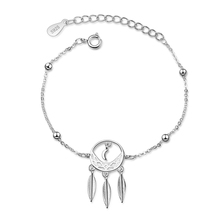 KOFSAC-pulseras de plata esterlina 925 para mujer, accesorios de compromiso, brazaletes de plumas a la moda, regalos de joyería para vacaciones 2024 - compra barato